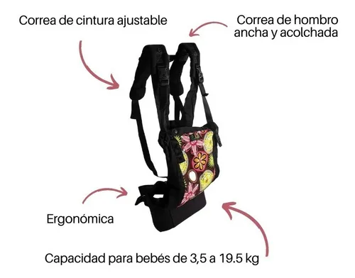 Mochila Porta Bebé Ergonómica Con Bolsillos y Correa Ajustable En La  Cintura New