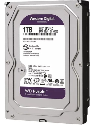 Disco Duro Western Digital Wd Purple 1tb Pc/dvr 3.5 