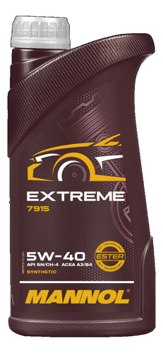 Aceite Mannol Extreme 5w40 1lt Sintetico Made In Germany