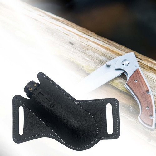Funda De Cuchillo Plegable De Cuero Pu Para Cinturón, Bolsa