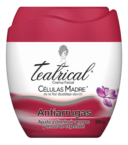 Crema Teatrical Facial Antiarrugas 200gr