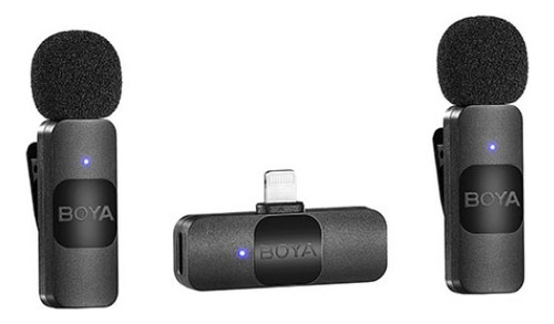 Micrófono Lavalier Dual Boya By-v2 Para iPhone