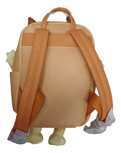 Bolso Minimochila Bingo Original Bluey Backpack Niños Dama Naranja Liso Liso Naranja