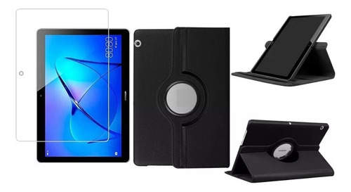 Estuche Funda Para Tablet Huawei Mediapad T5 10.1 + Vidrio 
