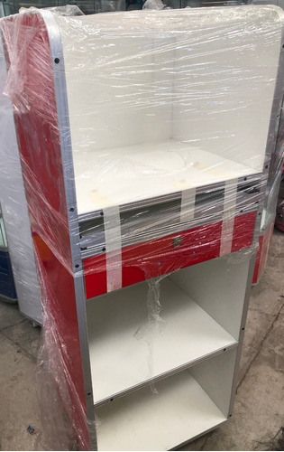 Vitrina Caja Para Cobro Atención Cliente Modulo Alto 130cm