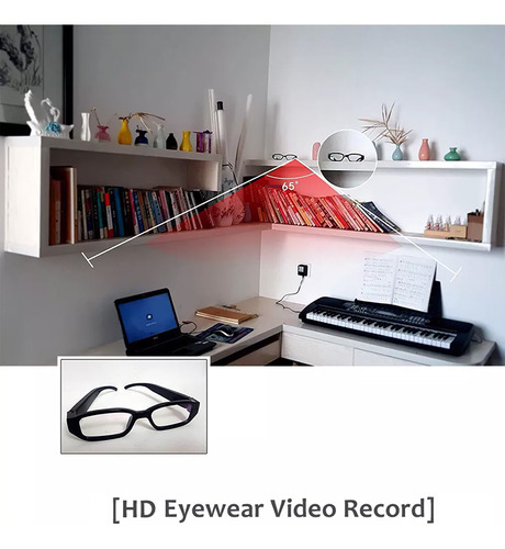 Lentes Con Cámara - Gafas Espía Oculta - Graba Vídeo Sonido
