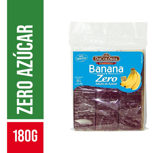 Dulce De Banana Zero Azúcar Dacolônia - 180g