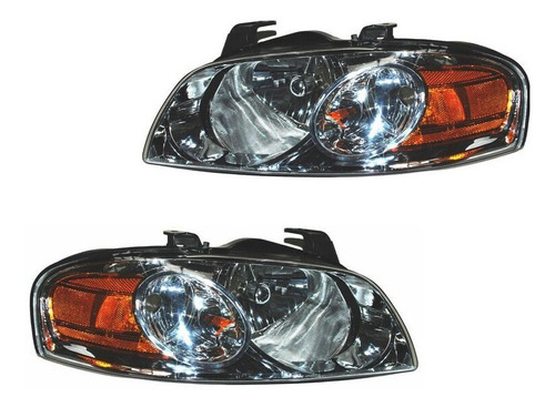 Par De Faros Sentra 2004-2005-2006 Fondo Cromado Ty