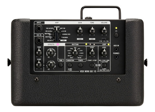 Amplificador portátil Mini Go 10 Vmg-10 Vox cor preta