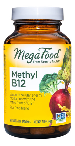 Megafood Methyl B12 - Apoya La Salud Del Corazn, Suplemento