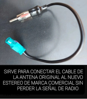 Auto Estéreo Antena ISO-DIN Adaptador de antena se Conecta X 10 2 CT27AA01B 