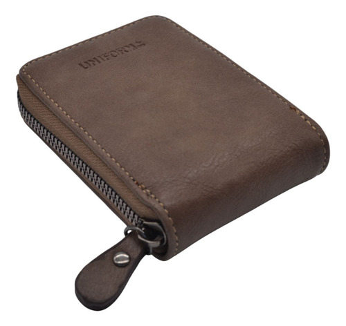 Tarjetero Billetera Hombre Padre Pu Rfid Uniform 11/12768 Kaky Liso