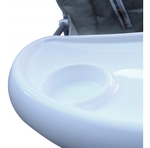 Imagen 4 de 7 de Silla De Comer Bebe Super Plegable Mega Baby Viena Nombre Del Diseño Viena Color Gris Oscuro