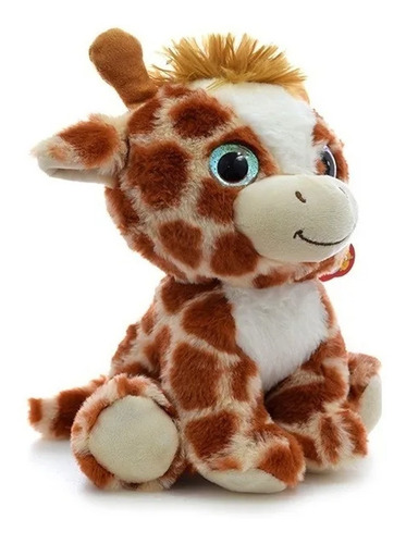 Peluche Animal Jirafa Sentada Ojos Brillo 27 Cm Phi Phi Toys