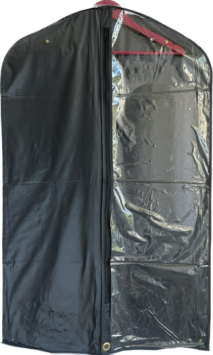 Funda Para Trajes En Pvc Con Medio Frente Transparente X 3un