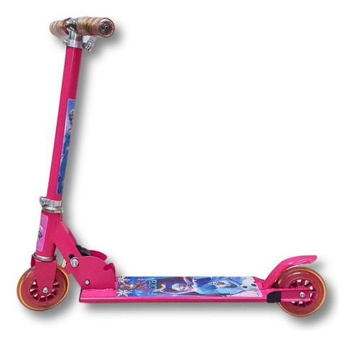 Patinete Frozen 2 Rodas Infantil Cor Rosa