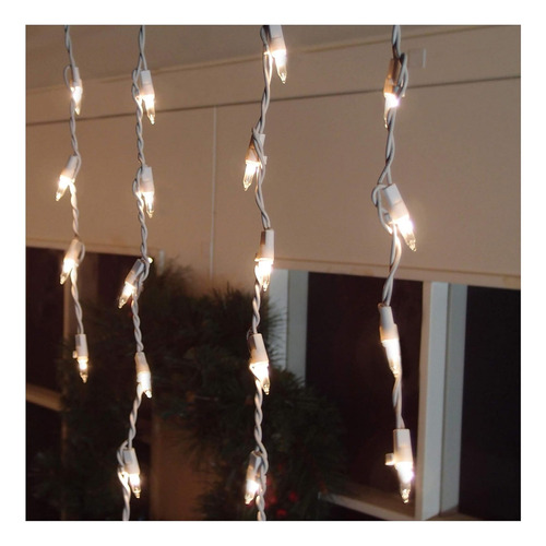 Brite Star 300 Count Icicle Luces Con Cable Blanco