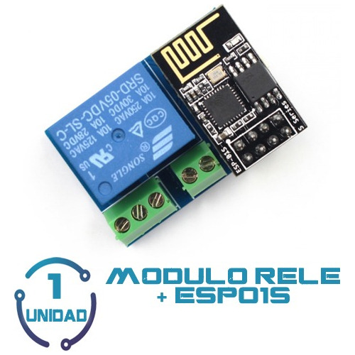 1 Unid Microcontrolador Esp01 Esp01s + Modulo Rele 