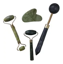 Comprar Set 4 Masajeadores Piedra Jade Rostro, Cuello Y Cuerpo Vdp