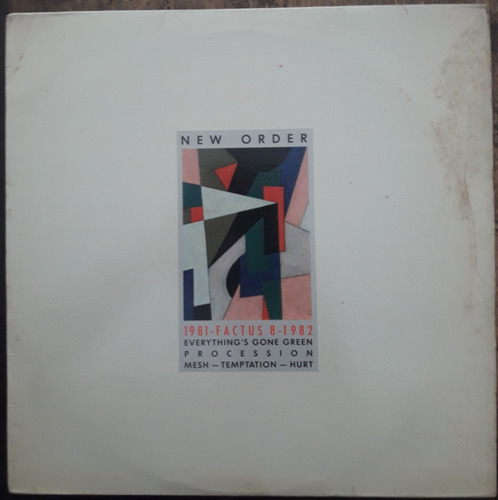 Lp Vinil (vg/+) New Order 1981 1982 Factus 8 Ed Us 1983 Re 
