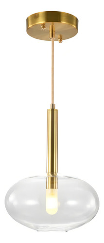 Pendente Filó Bronze Transparente Rz005 Bella P/ G9 St2821