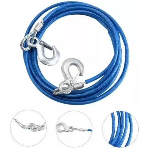 Linga De Remolque De Acero Para Autos Camionetas Timalo Color Azul
