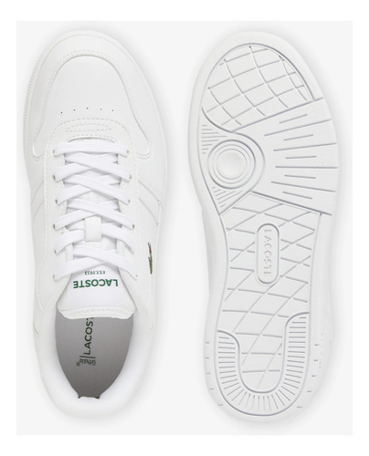 Zapatillas Lacoste Hombre T-clip Blanco Negro Blanco-navy