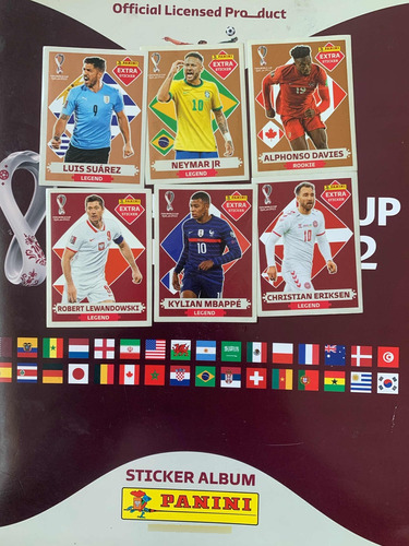 6 Extra Sticker Panini Qatar 2022