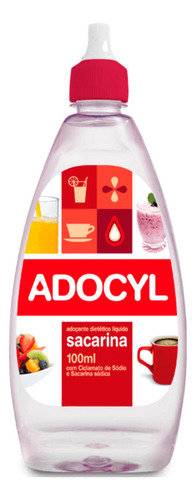 Adoçante Dietético Líquido De Sacarina 100ml Adocyl 