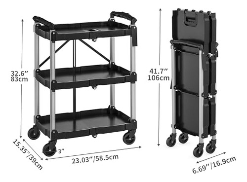 Carro De Utilidad Plegable Yitahome De 240 Libras Con Ruedas