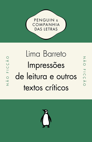 Impressões de leitura e outros textos críticos, de Barreto, Lima. Editora Schwarcz SA, capa mole em português, 2017