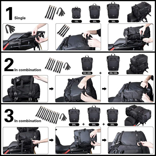 Bolsa Portaequipajes Rhinowalk Motor 10/20/30l Multifunci...