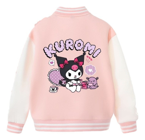 Chamarra De Béisbol Con Estampado Digital Dark Kuromi Demon