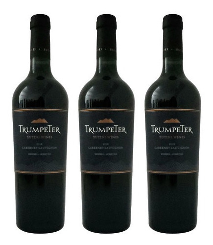 Vino Trumpeter Cabernet 750 Ml Botella Pack X3 Fullescabio