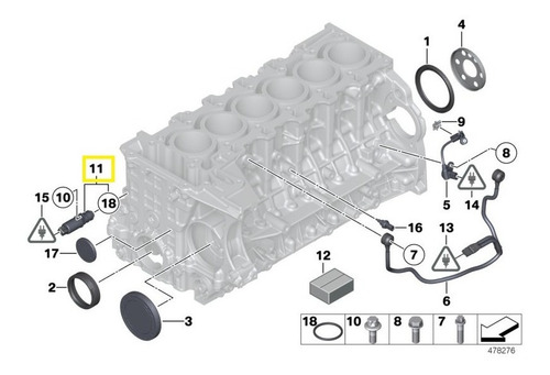 Valvula Presion Aceite Bmw X1 11-15, X3 10-17, X4 14-18 *