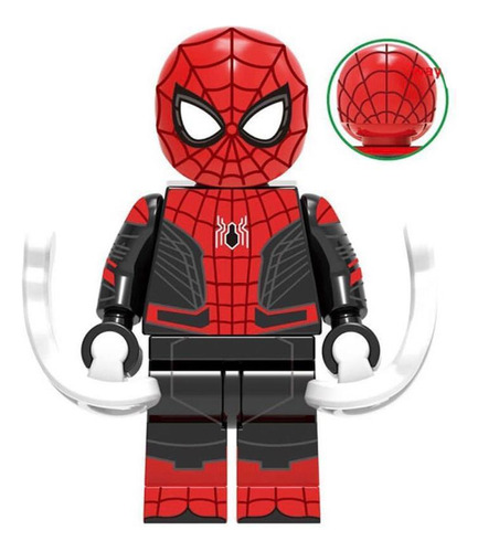 Boneco Blocos De Montar Homem Aranha Maximum Red Blue