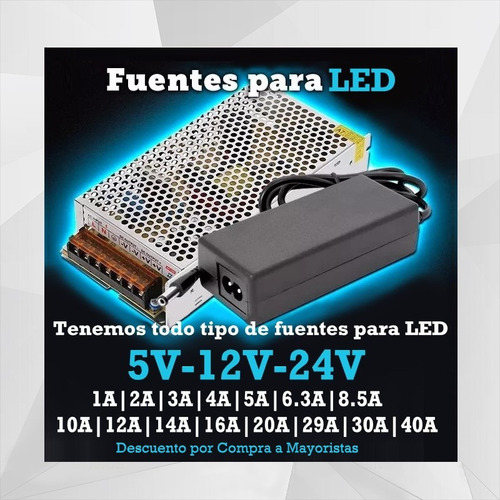 Imagen 6 de 10 de Fuente 12v 40a Metalica Regulada Switching Tira Led Cctv