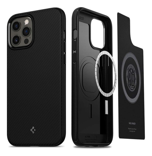 Funda Spigen Mag Armor iPhone 12/12 Pro Negro