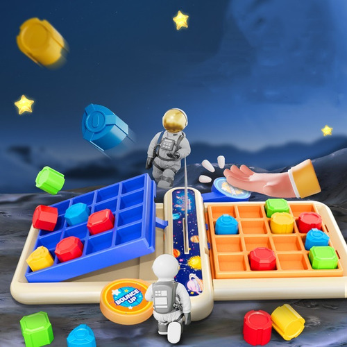 Juego Mesa Niños:2 Jugadores-ganador Hace Caer Tablero