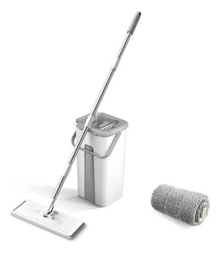 Set Mopa De Microfibra Con Cubeta De Limpieza Pisos