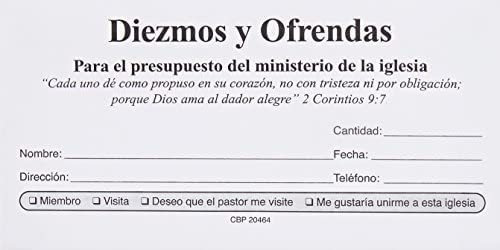 Libro:  Sobres De Diezmos Y Ofrendas (spanish Edition)