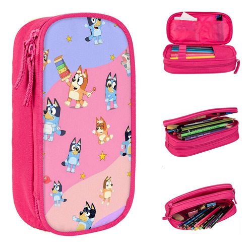 Estuche Para Lápices Cartoon B-blueys Bandit-chilli, Nuevas