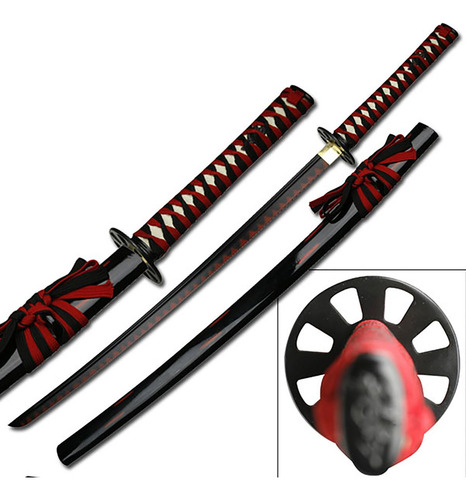 Katana Unique Espada Samurái Hoja Pintada Acero Inoxidable