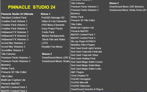 Pinnacle Studio 24 Ultimate - Completo Com Todos Os Efeitos