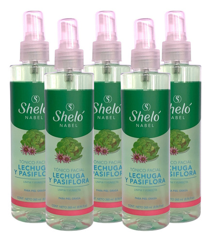 Sheló Nabel Cuidado Especial Lechuga y Pasiflora 5 unidades de 265mL