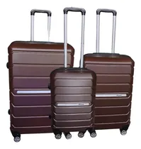 Comprar Set De Valijas Rigidas Para Viaje Con Ruedas Giratorias 360 Grados Y Candado Empotrado - Kit Valijas Rigidas Color Café - Valija Carry On 20'' + Valija Mediana 24'' + Valija Grande 28'' - BAIDE MA8-G