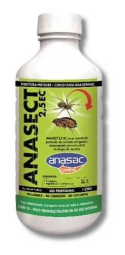 Anasect 2,5 Ec (1 Litro) Anasac Control  Envió Gratis