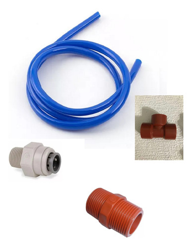 Kit De Grifo Italiano Cerámico; Manguera Y Conector