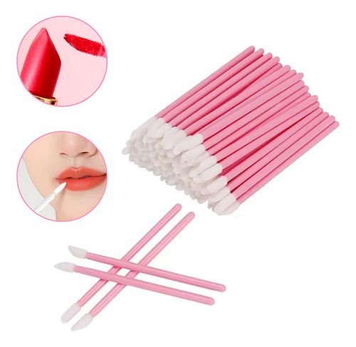 100 Lip Brush Desechable Para Pestañas, Labios, Microblading