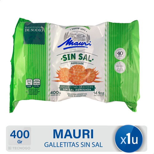 Galletitas Sin Sal Mauri Crackers Bajo Sodio - Mejor Precio